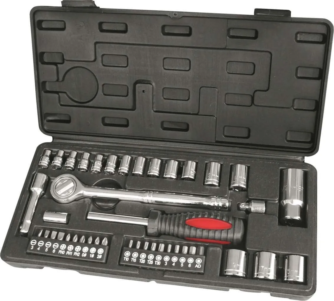 HILKA 43 pce 3/8" & 1/4"Drive Socket Set Metric