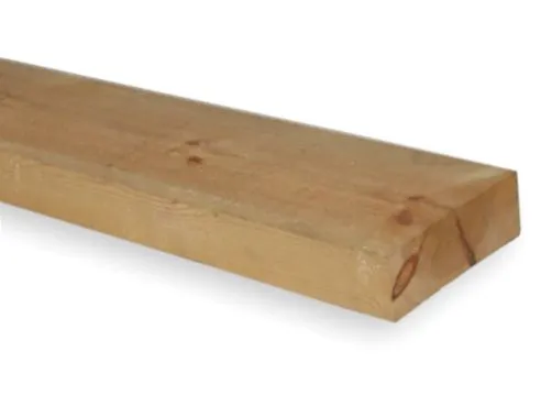 47 x 125 mm (5 x 2") Sawn Timber Carcassing Wood 1.8m Long