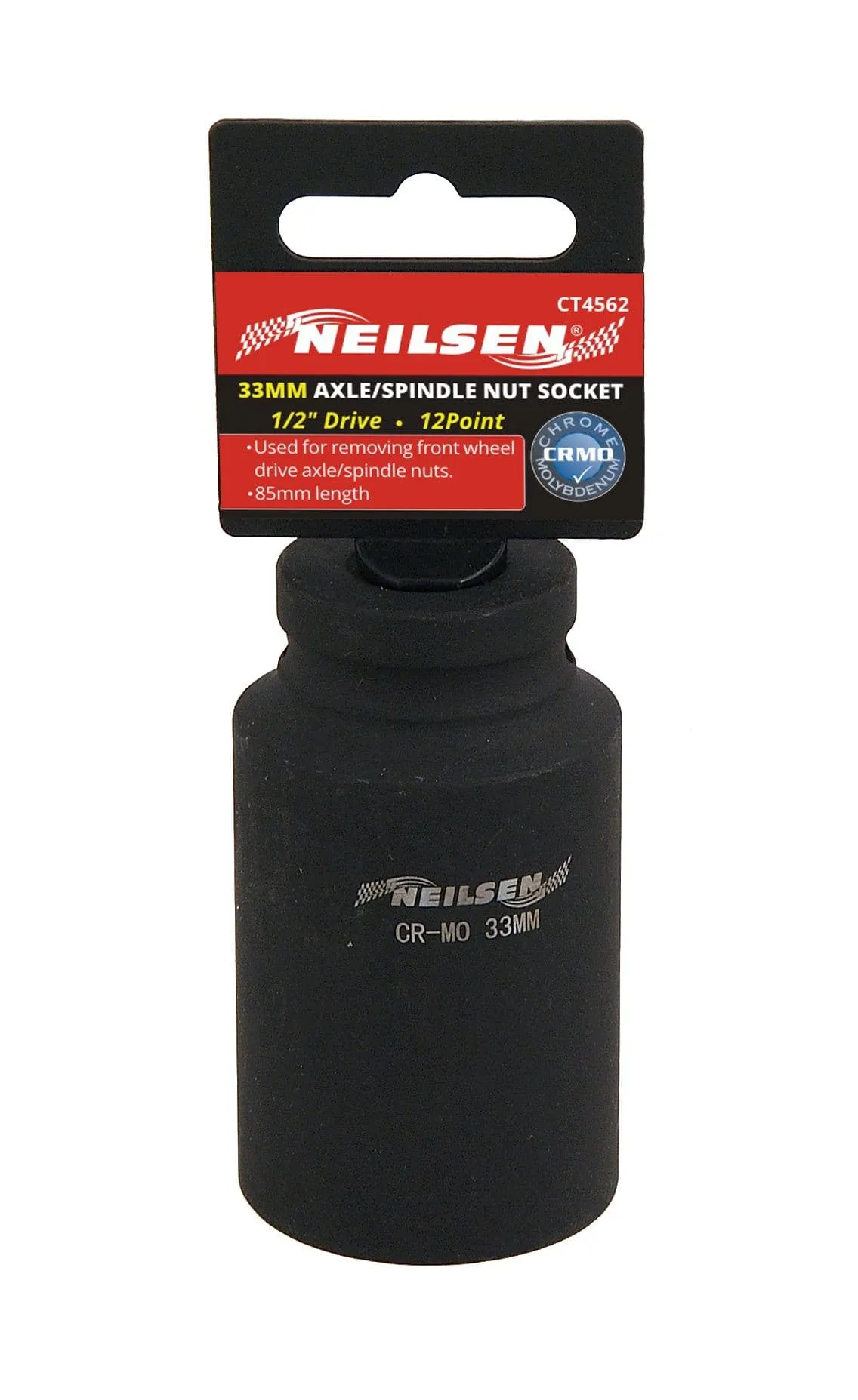 1/2" Drive 33mm Deep Impact Socket 12 Point Bi Hex Design