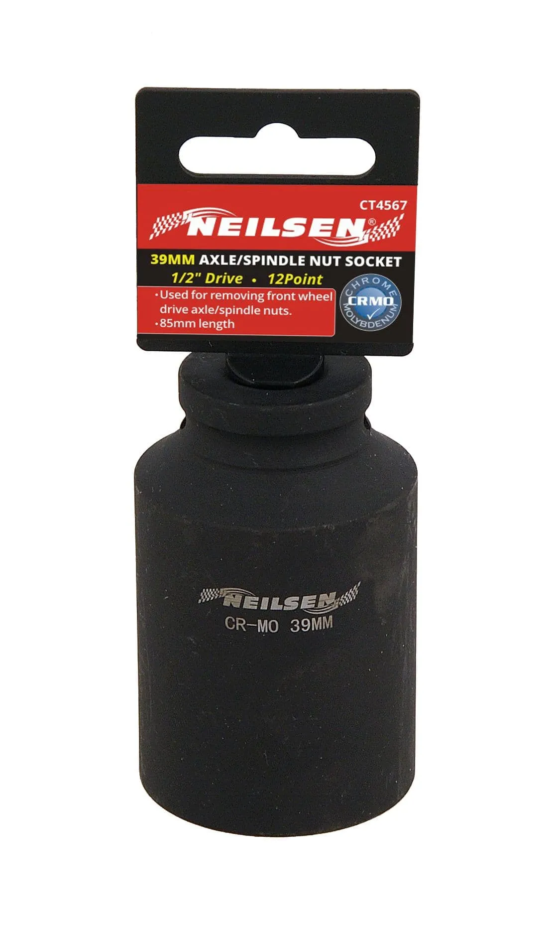 1/2" Drive 39mm Deep Impact Socket 12 Point Bi Hex Design