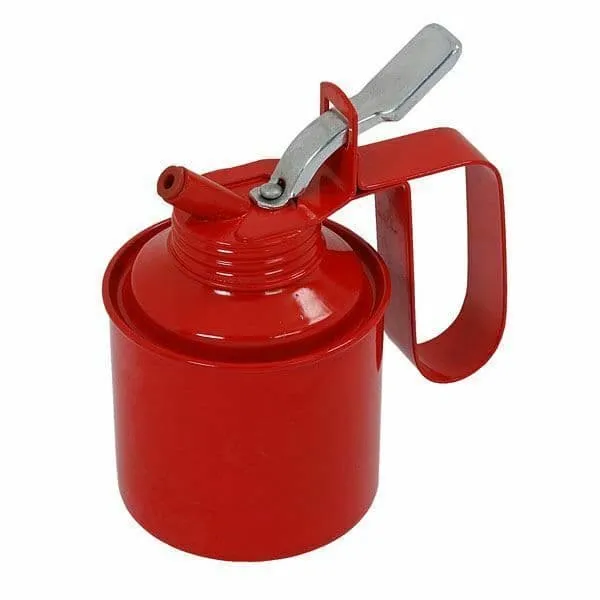 1/2 Pint Metal Oil Can With Flexible Spout
