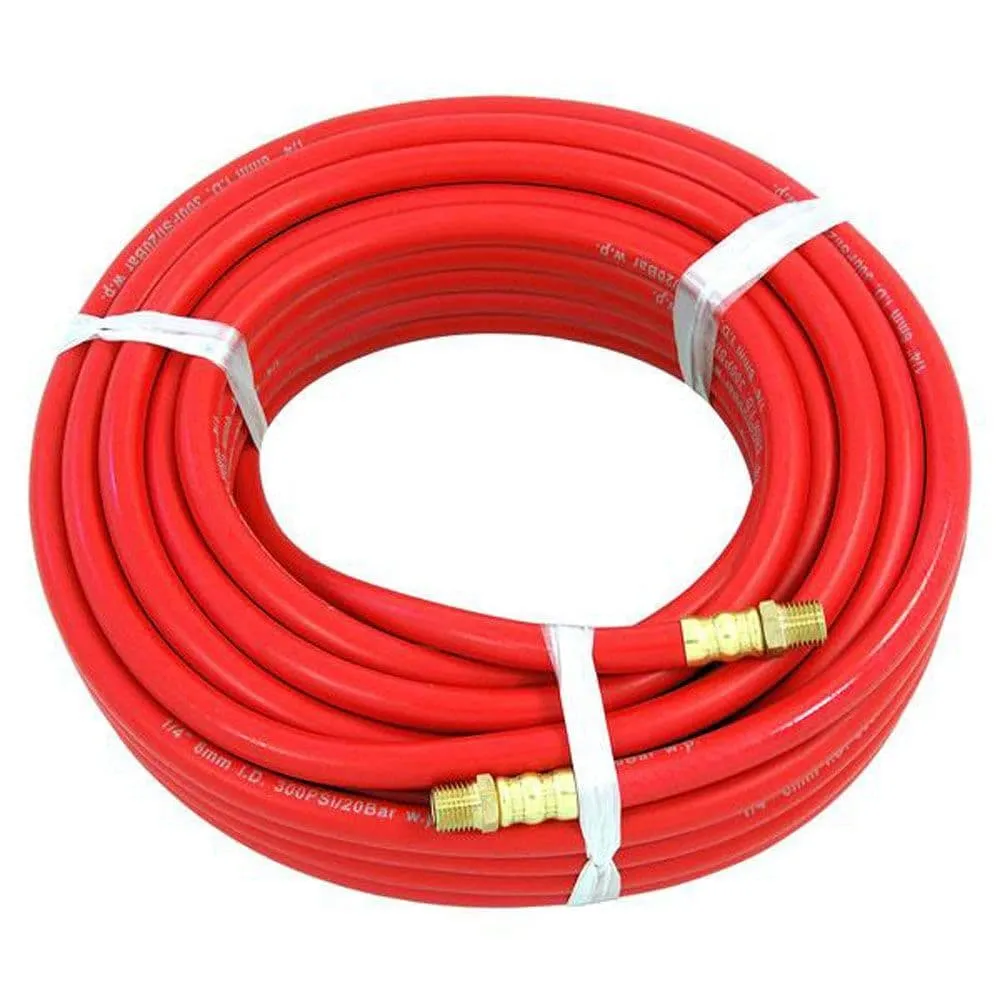 1/4" 50Ft Rubber Air Line Hose 900Psi