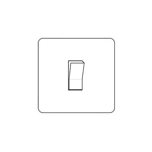 Executive Range-Matt White-1 Gang Switch (10 Amp)