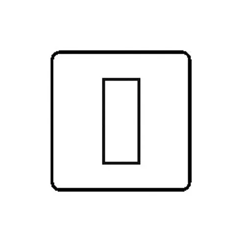 Elite Flat Plate Range-Polished Chrome-1 Module Euro Plate