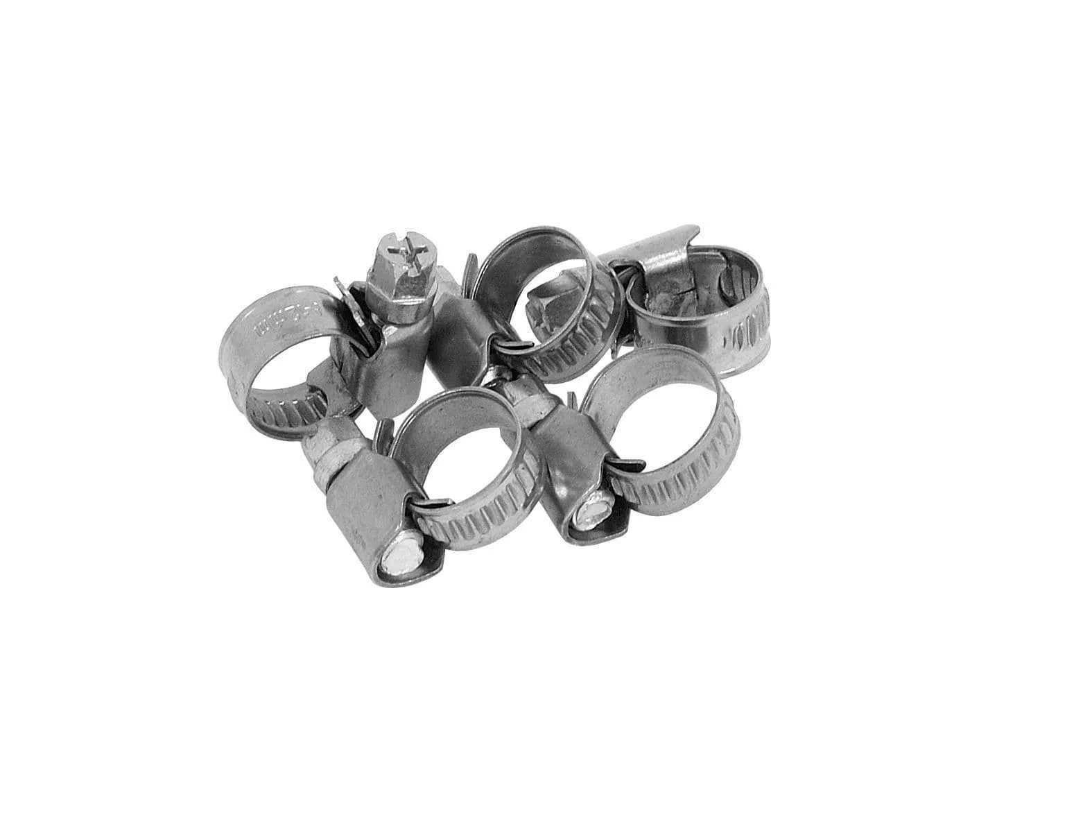 10 - 16 mm Jubilee Hose Clip Clamps Mild Steel Zinc- 5Pc