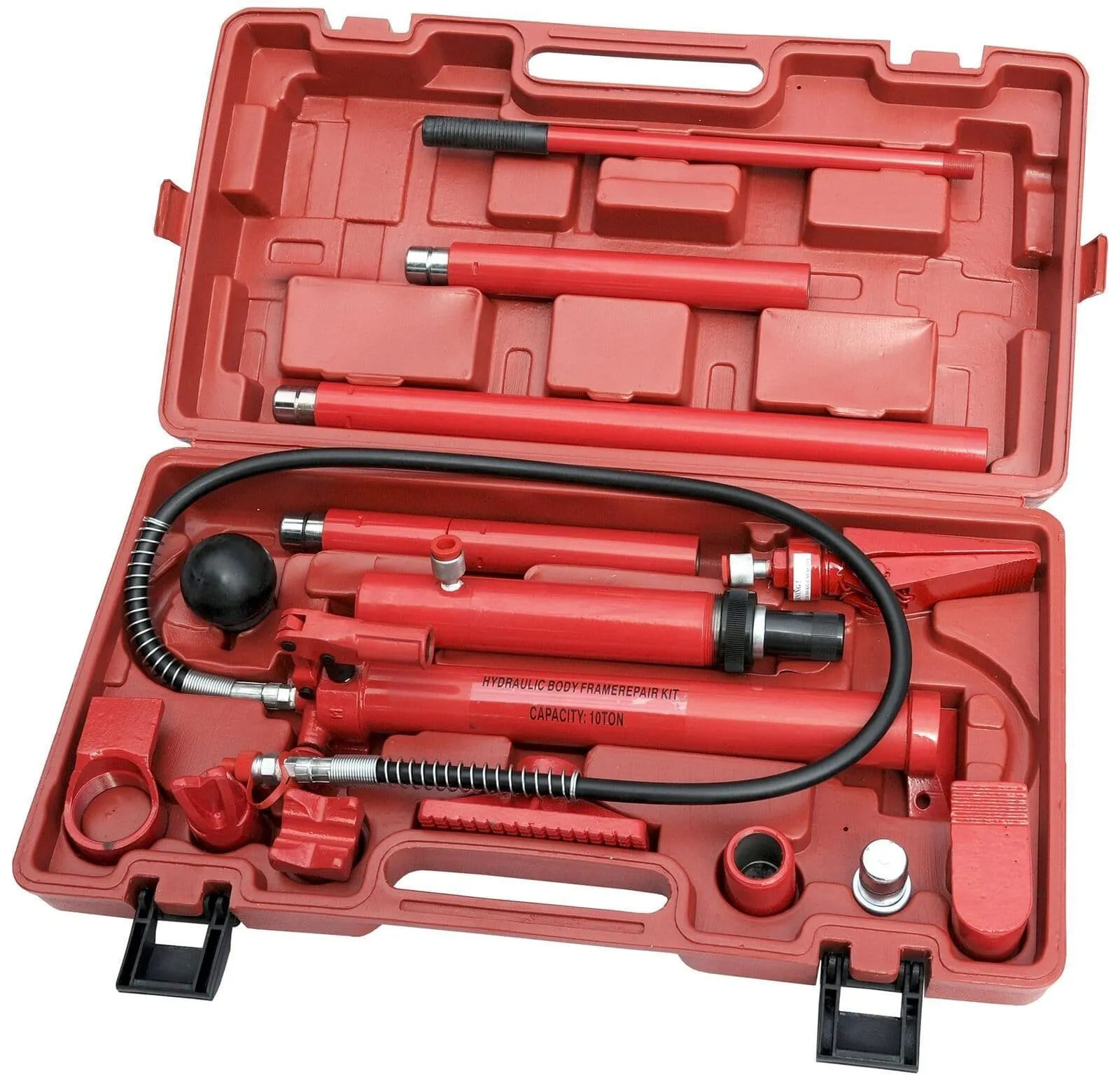 10 Ton Portable Hydraulic Auto Body Dent Frame Repair Kit Porta Pack Jack