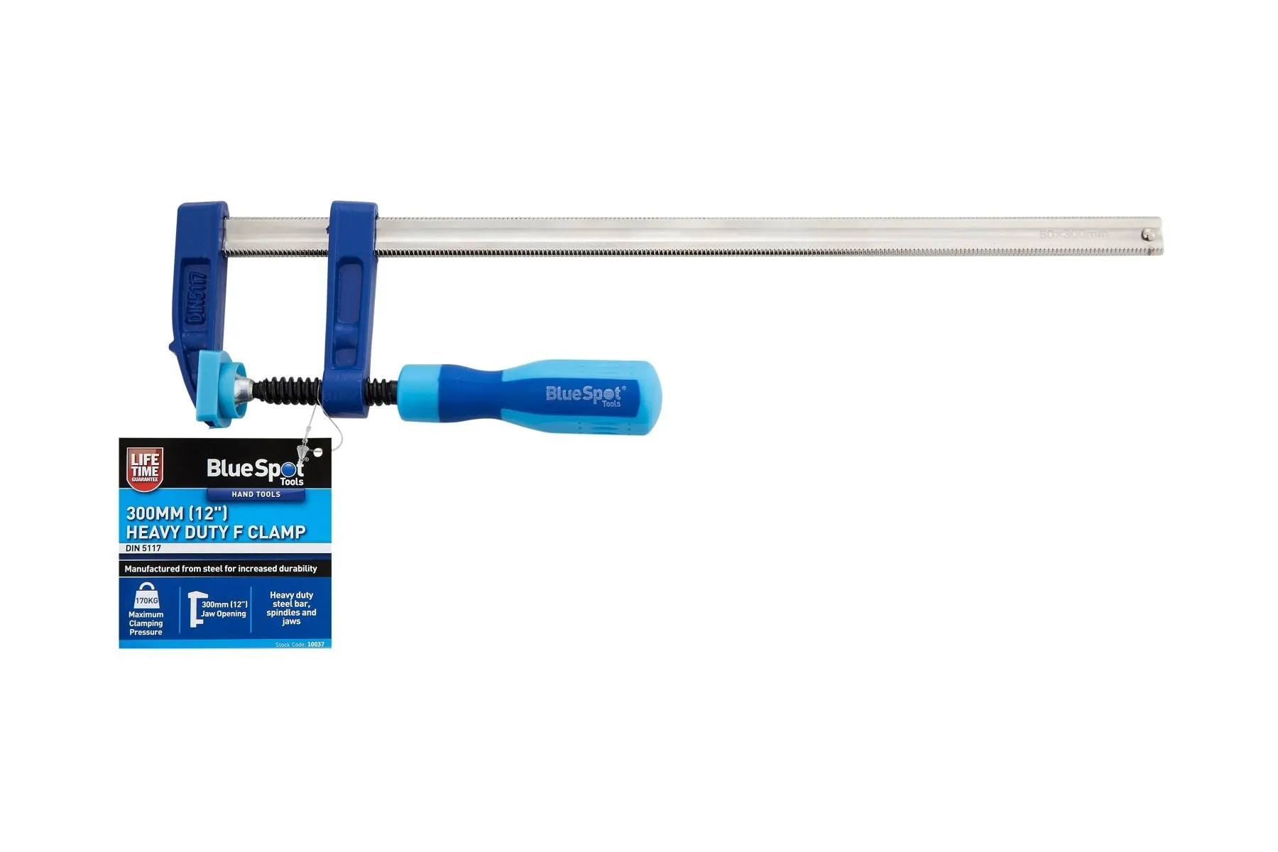 BLUE SPOT TOOLS 300MM (12") HEAVY DUTY F CLAMP