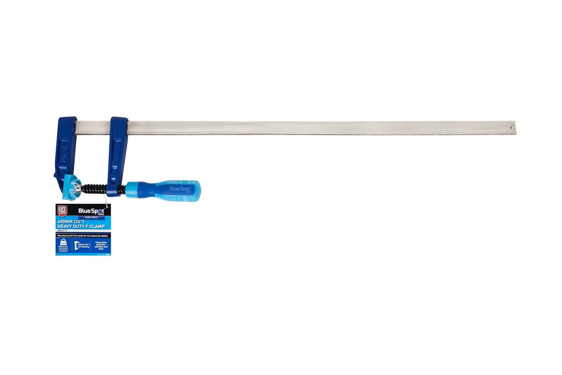 BLUE SPOT TOOLS 600MM (24") HEAVY DUTY F CLAMP