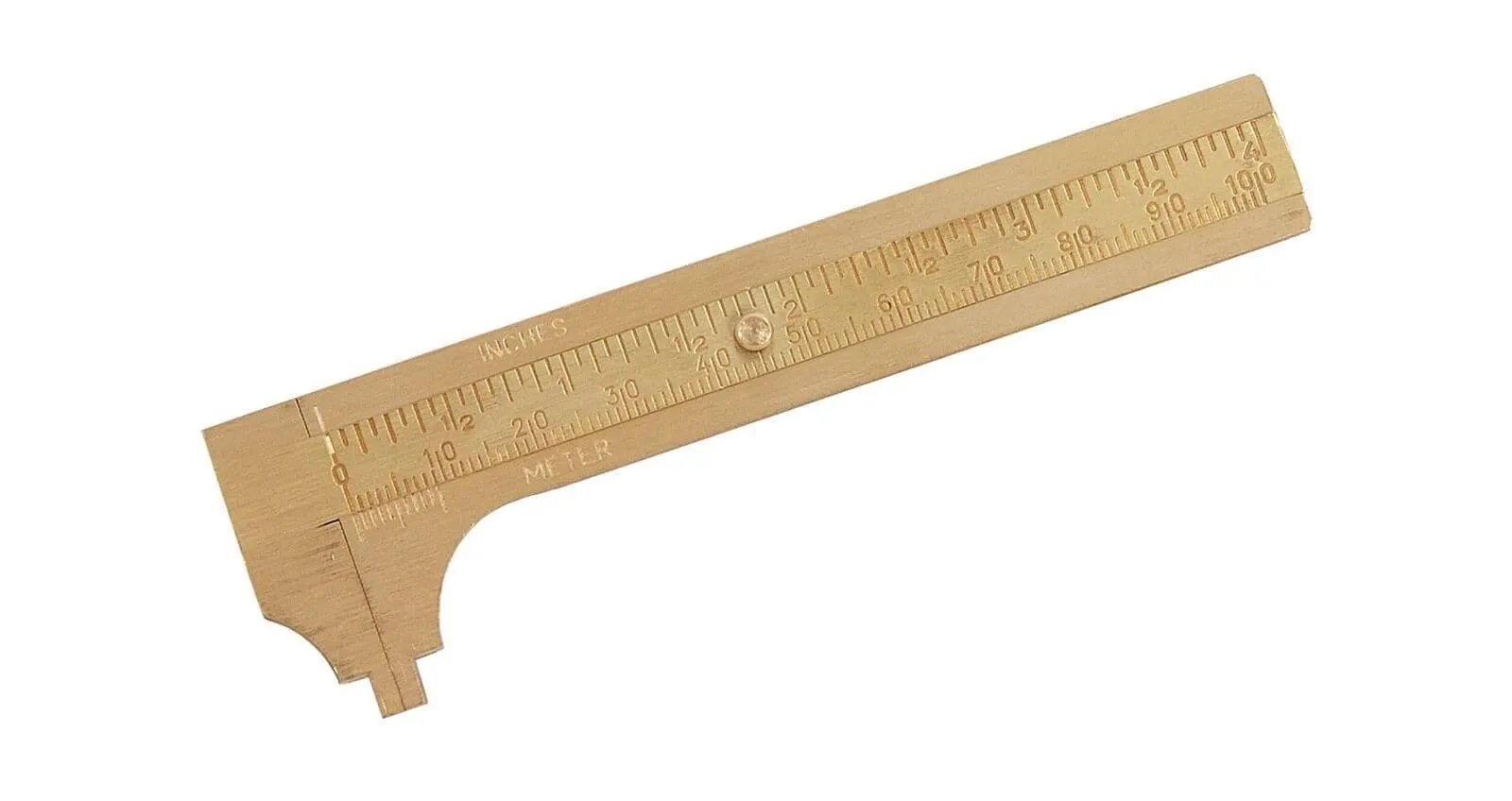 100mm Solid Brass Caliper Imperial & Metric Ideal For Jewellery And Model Making