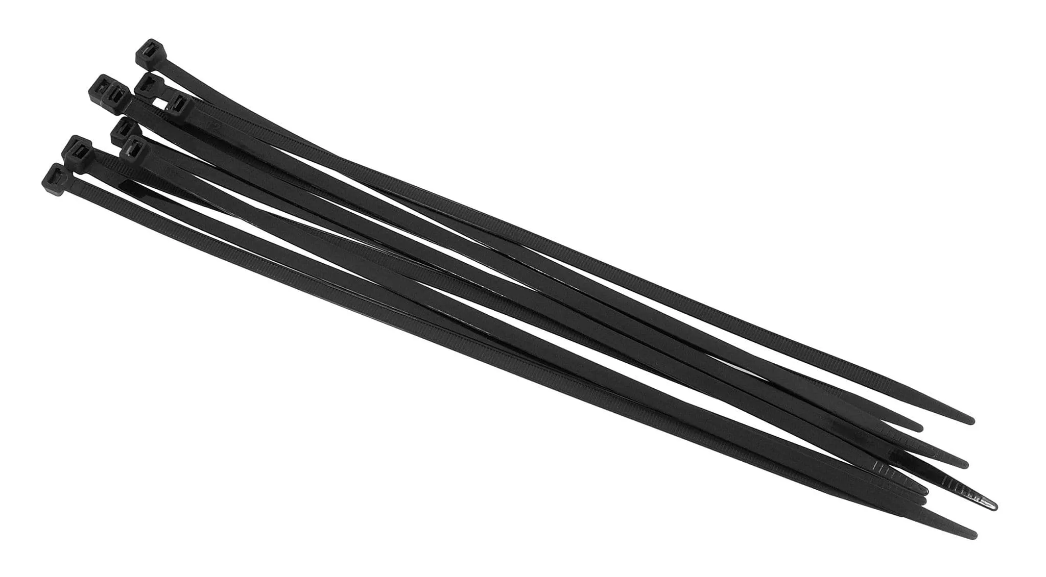 100Pcs 7.5mm Black Cable Ties