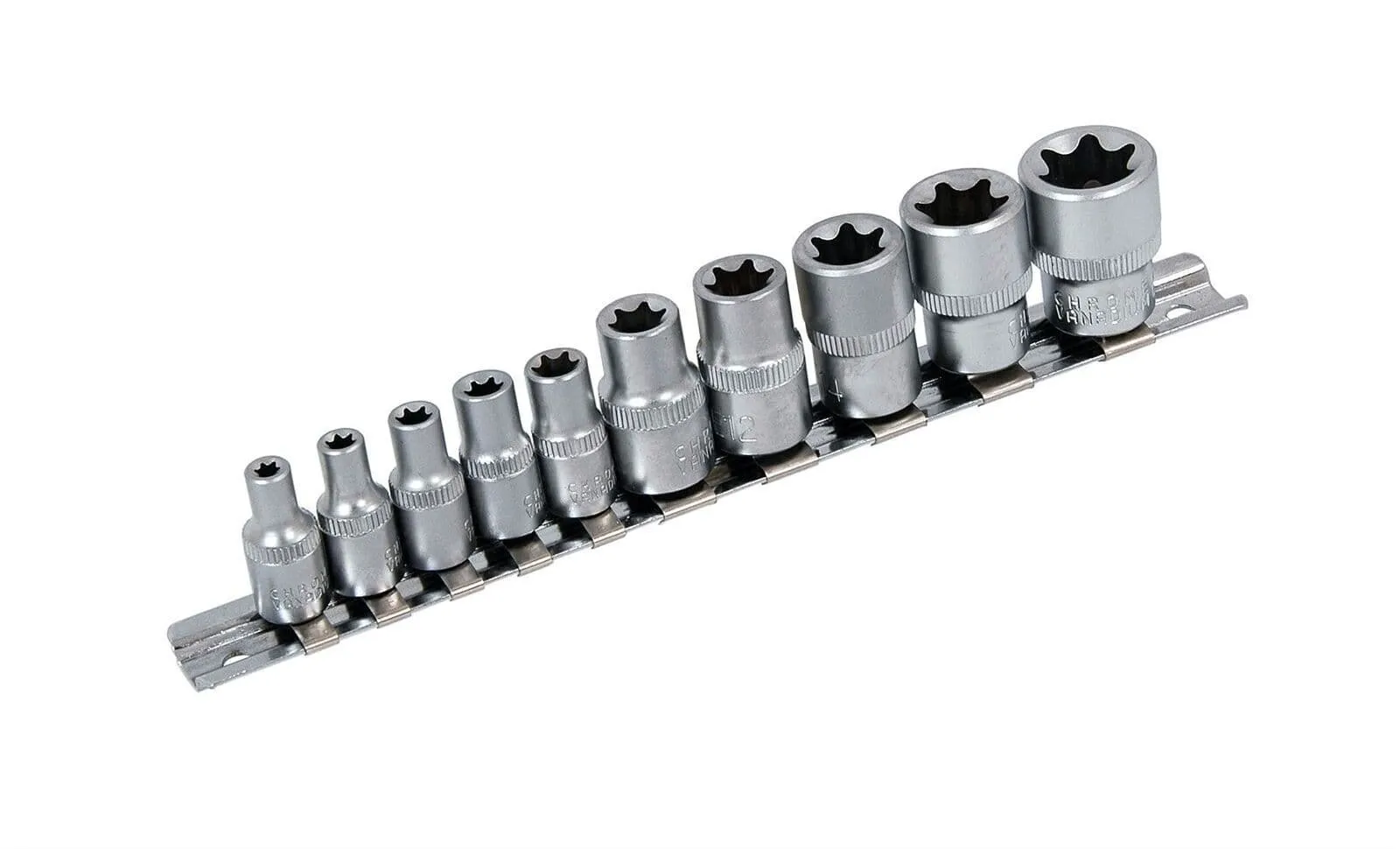 10Pc Female Torx Sockets Set Tx/Star 3/8 & 1/4 Drive E Type Car Head