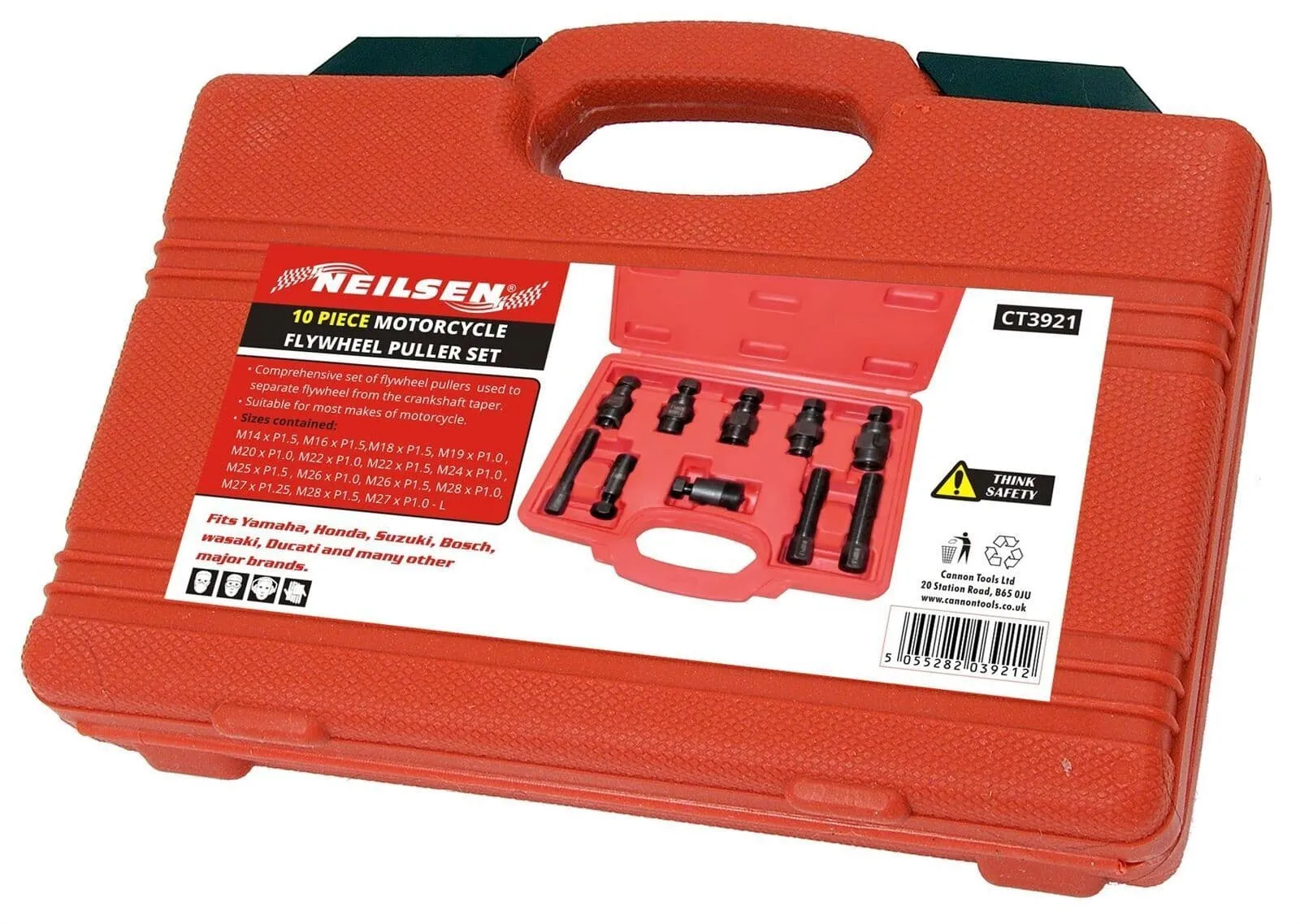 10Pc Motorcycle Dirt Bike Flywheel Puller Set Universal Tool - 15 Size Threads