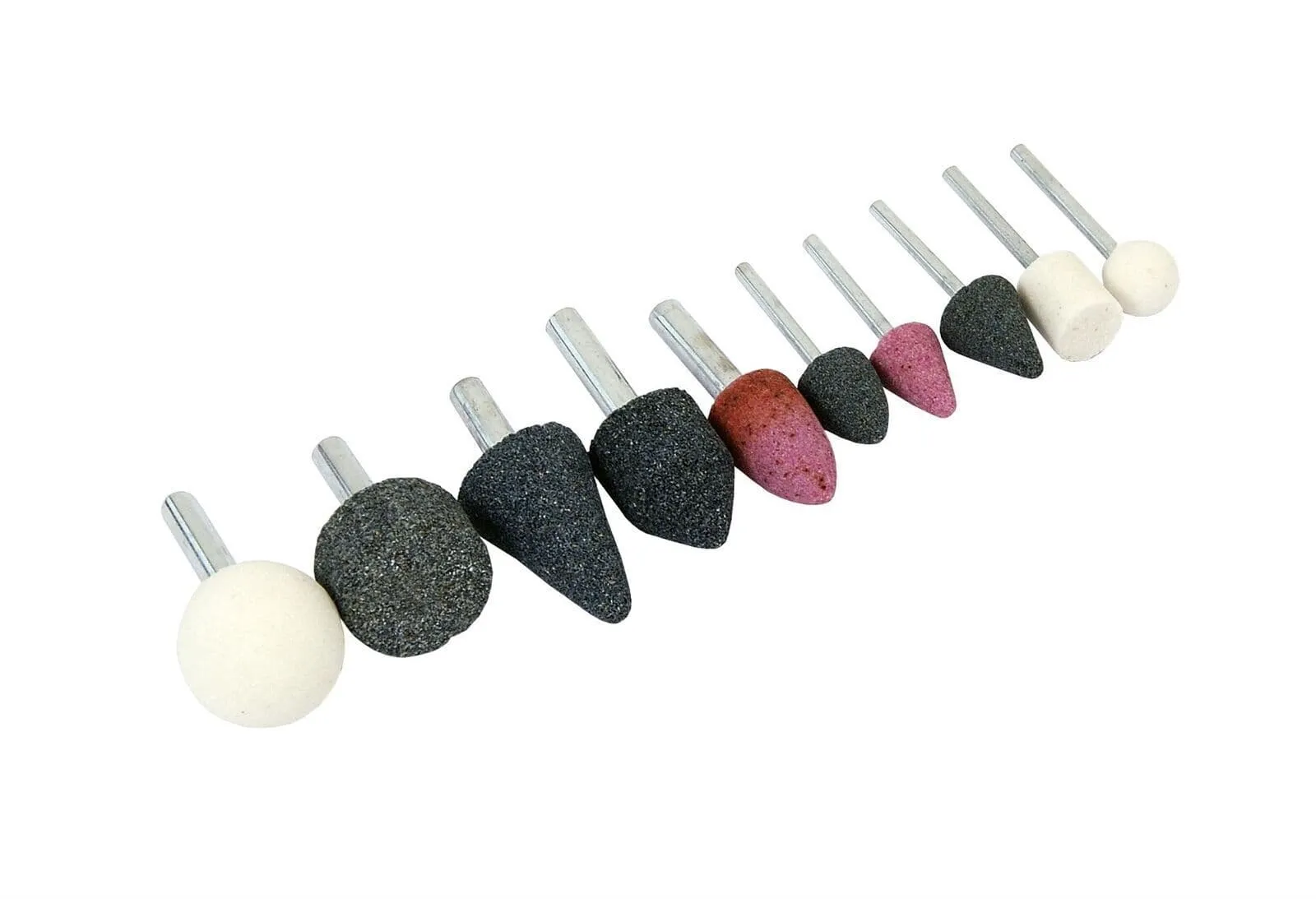 10Pc Mounted Stone Drill Bit Set Die Craft Rotary Grinder Metal/Plastic Grinding