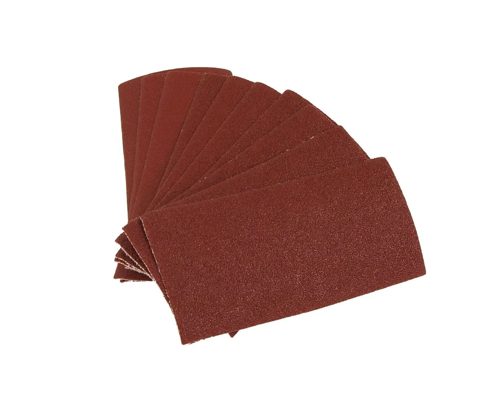 10Pc Sanding Sheets - 60, 80 & 120 Grit Hook And Loop Back 135mm X 68mm