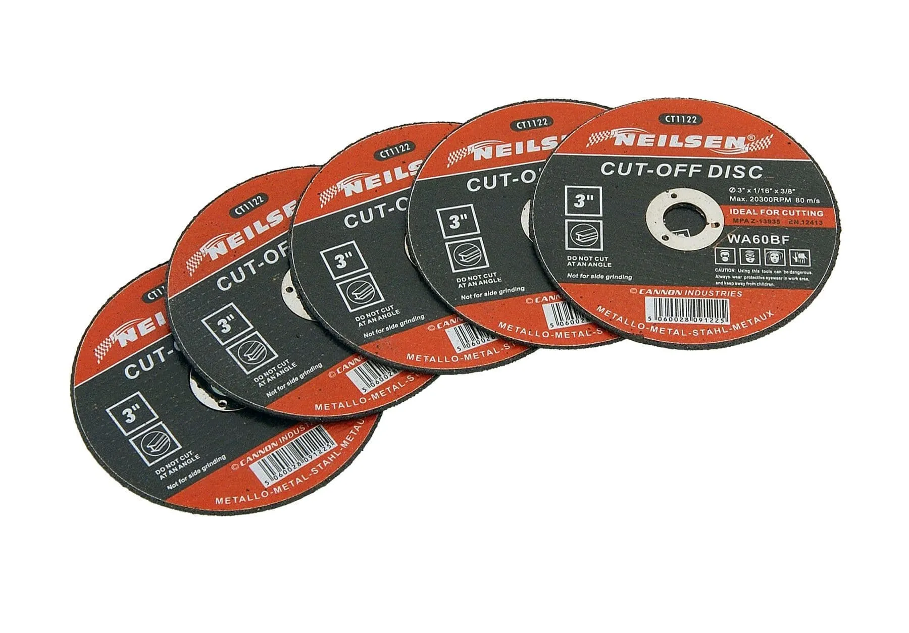 10X New Metal Cutting / Slitting Discs 75mm (3"/Inch) For Angle Grinder