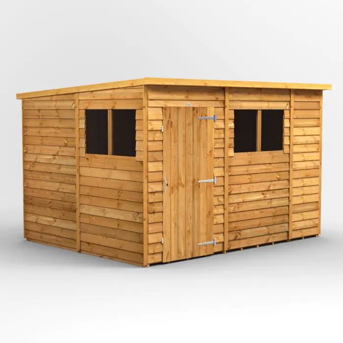 10x8 Power Overlap Pent Shed 108POP