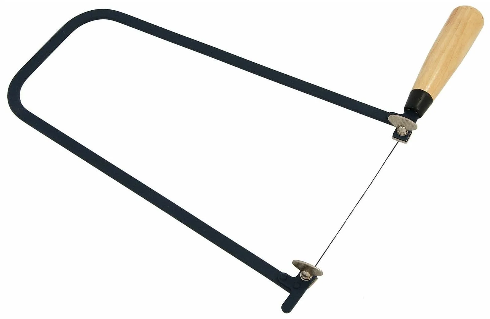 11" (300mm) Coping / Fret Saw - Wooden Handle & Metal Frame With 1 Blade