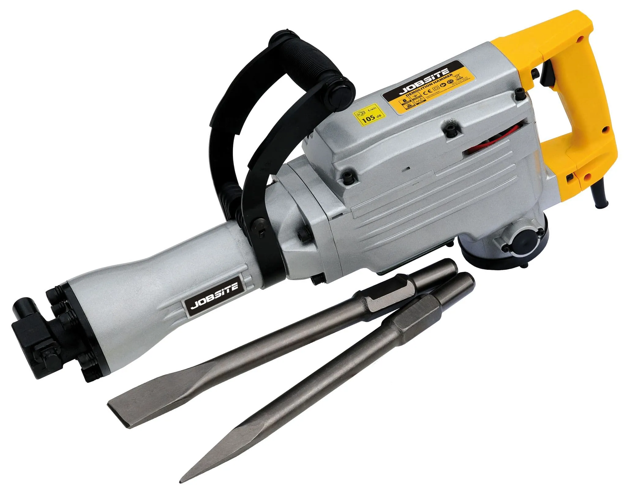 110V Electric Demolition Jack Hammer Drill Concrete Breaker Chisel 1500W