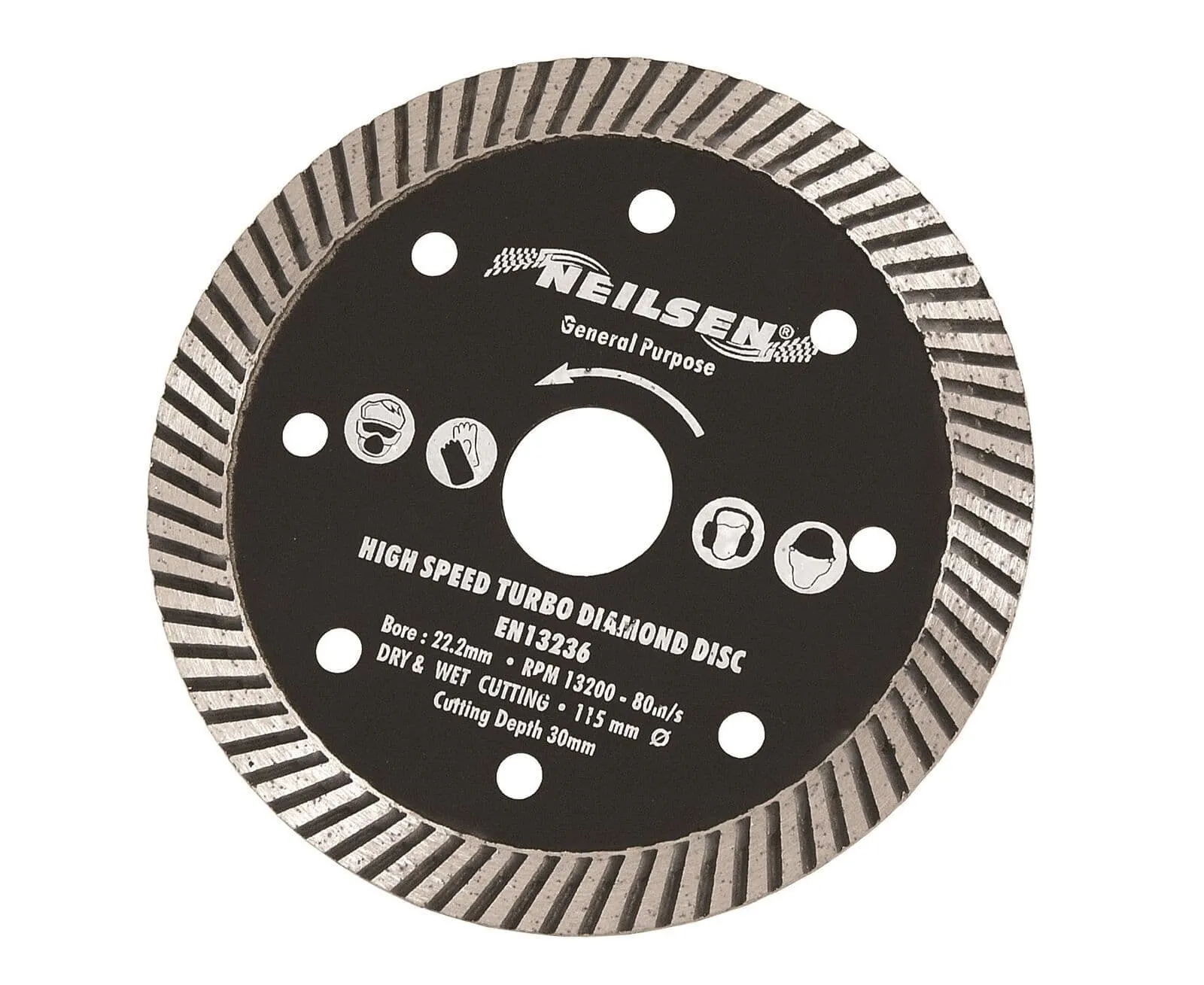 115mm 4.5'' Turbo Diamond Tile Cutting Blade