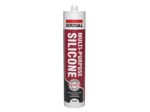 Soudal General Purpose Silicone Brown 270 ml 116713