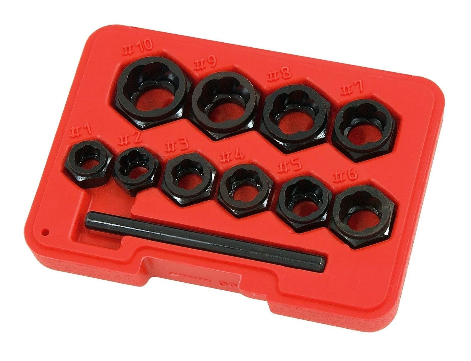 11Pc Damaged Nut & Bolt Remover Set 9mm To 19mm Twist Socket Easy Out Extractor