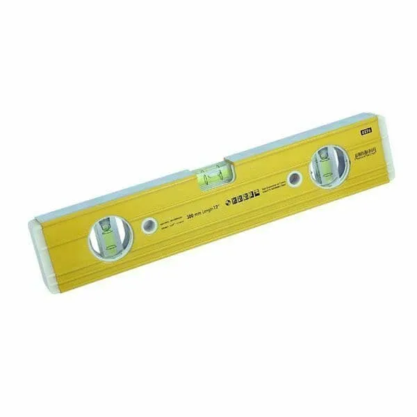 12 Inch 300mm Professional Builders Spirit Tool Level Ribbed Heavy Duty