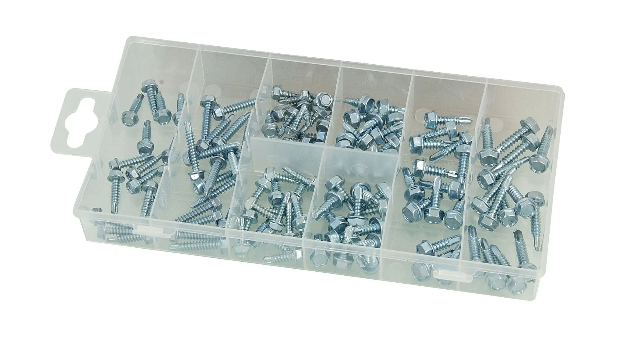 120Pc Hex Head Assortment Self Drill Screws