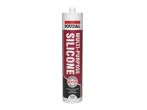 Soudal General Purpose Silicone Brilliant White 270 ml 121643