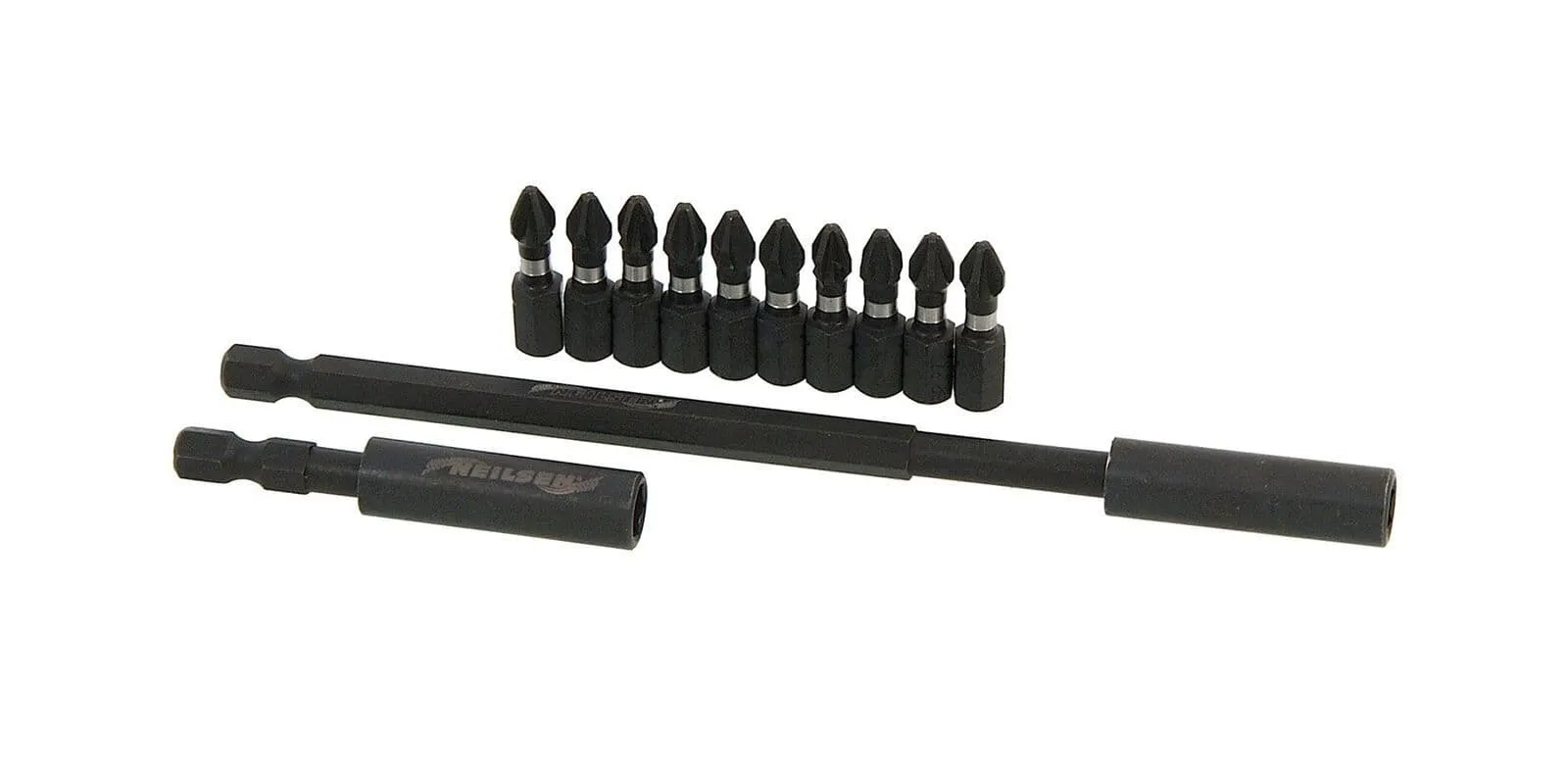 12Pc Magnetic Impact Bit Holder Screwdriver Set 25mm Pz2 Ph2 Pozi