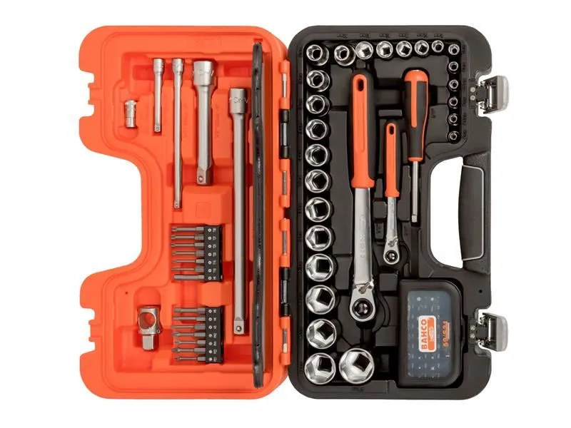 Bahco SL79 79-Piece 1/4in & 1/2in Drive Slim Socket Set