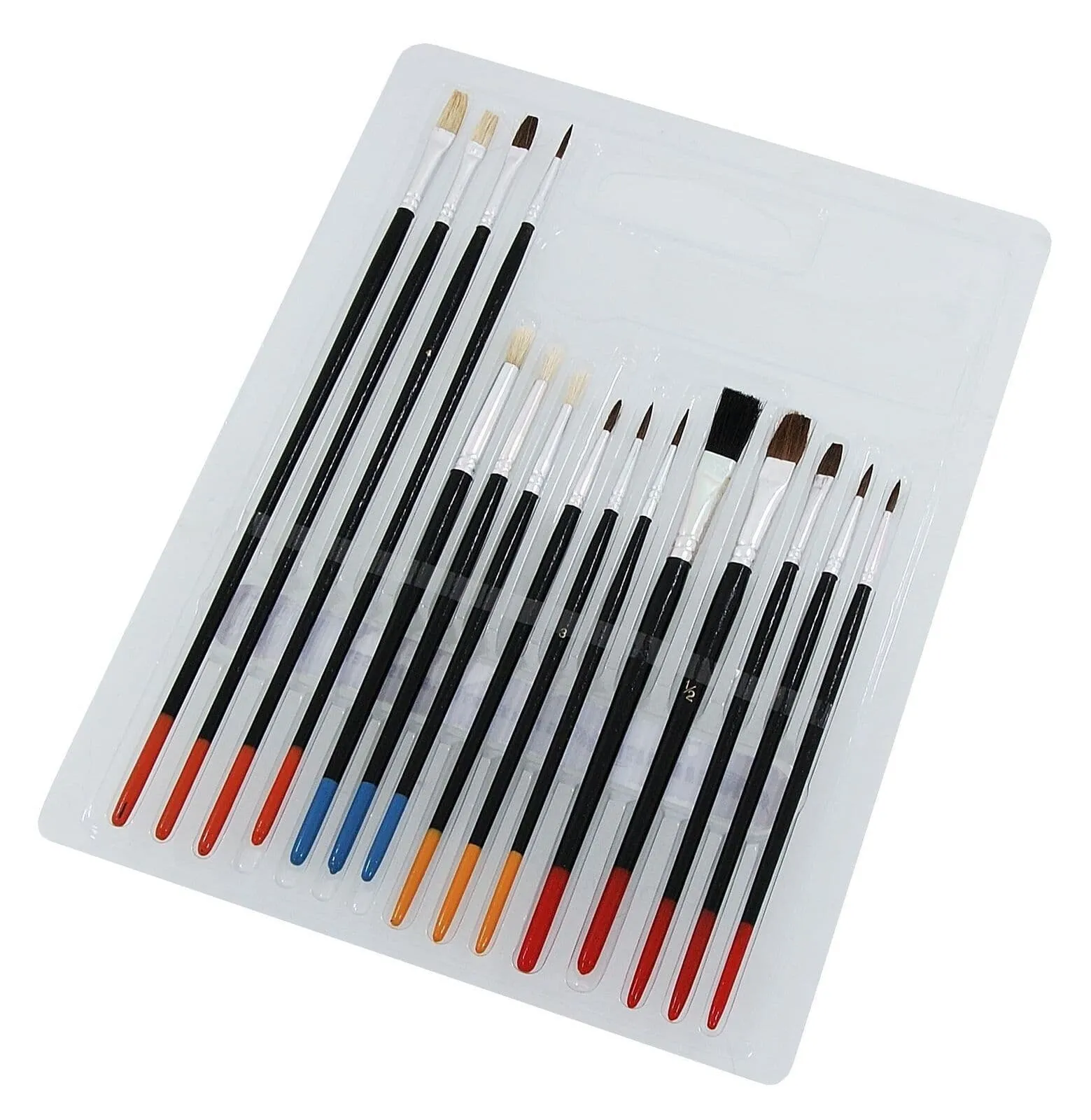 15 Artist Paint Brushes Set For Oil, Acrylic & Watercolour