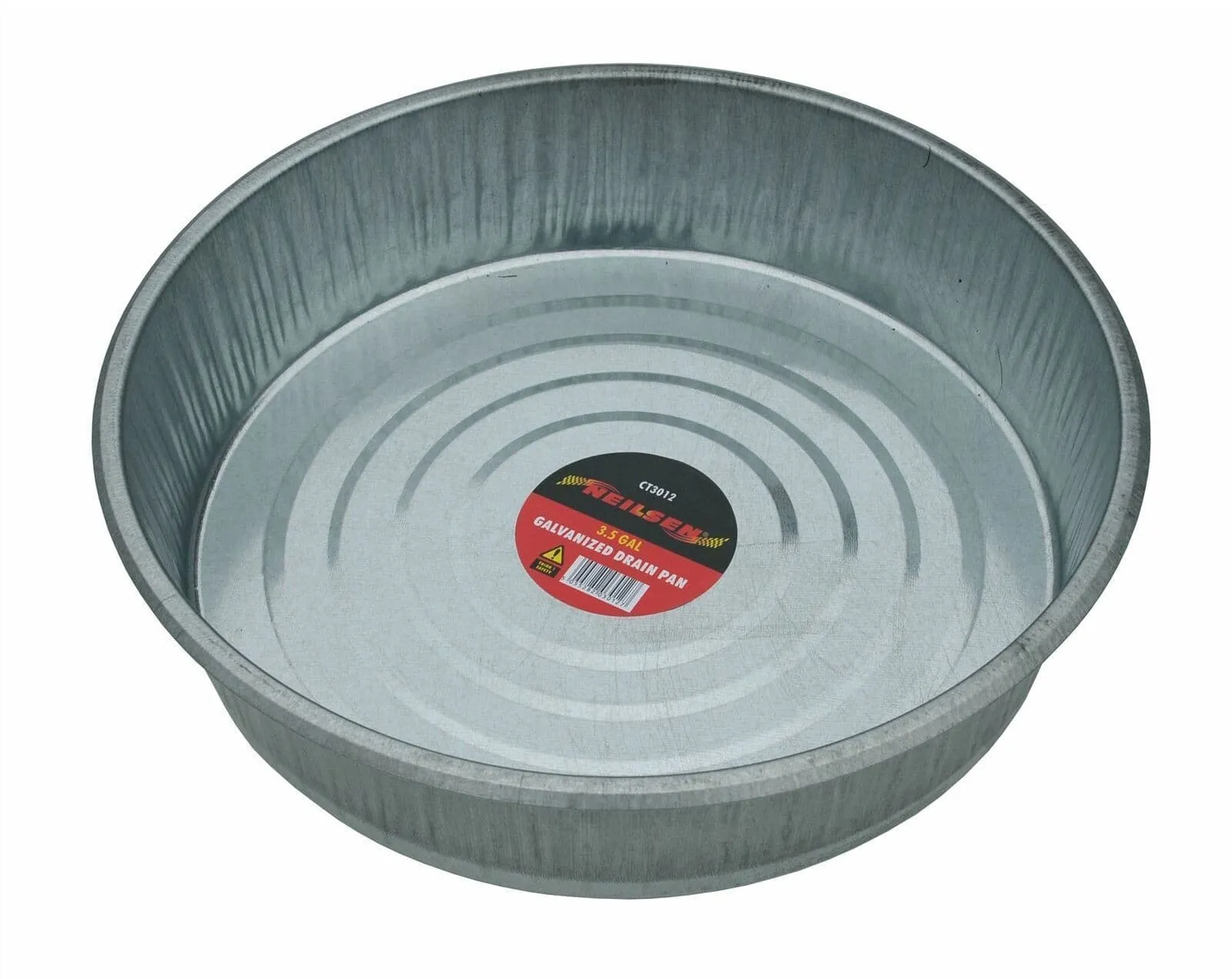 15 Litre Heavy Duty Galvanised Metal Oil Drain Pan 40Cm