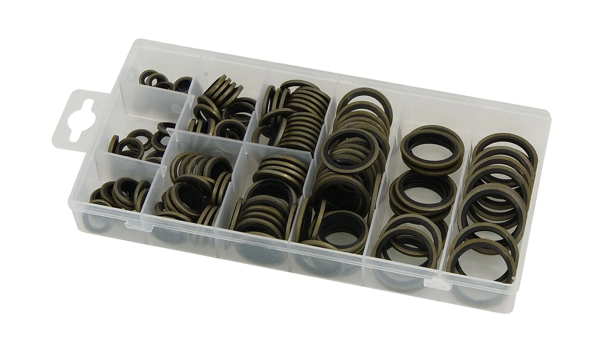 150Pc Bonded Seal Oil Drain Plug Gasket Seal Set Assortment Of M6 & M24