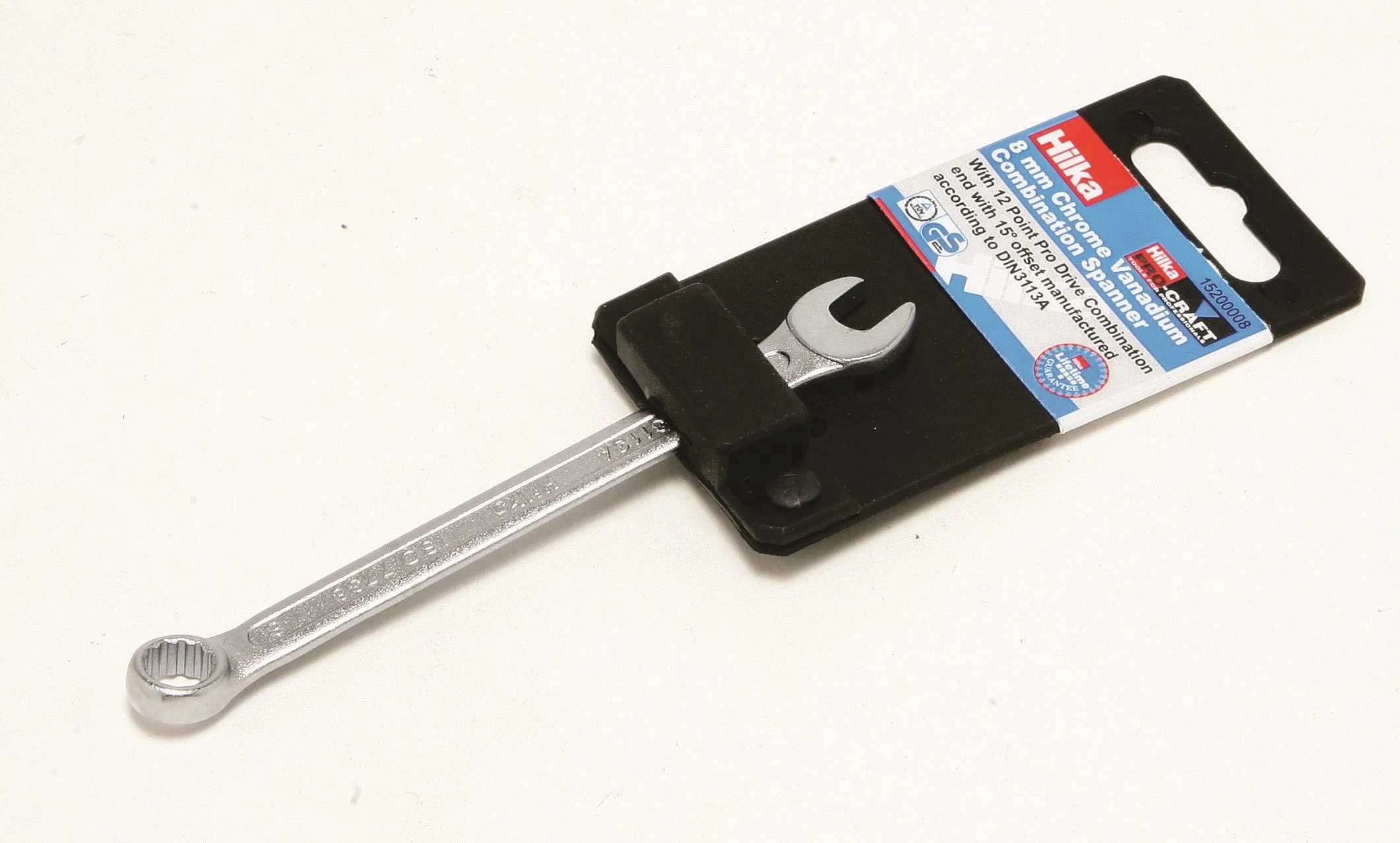 HILKA 8mm Chrome Vanadium Combination Spanner