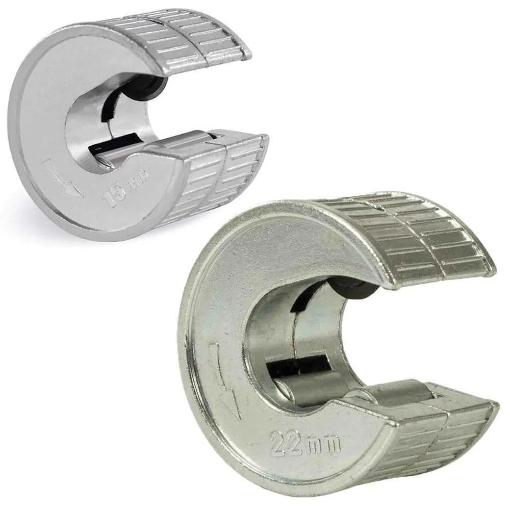 15mm 22mm Pipe Slice Tube Cutter 2 X Extra Rotary Blades Pipeslice Copper Pipes