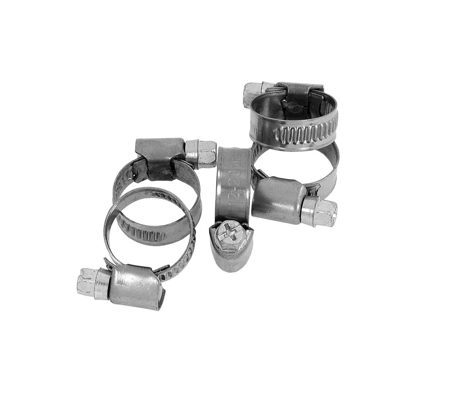 16 - 25 mm Jubilee Hose Clip Clamps Mild Steel Zinc- 5Pc