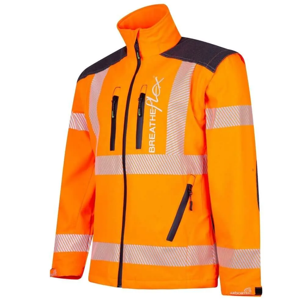 Breatheflex Performance Work Jacket Hi Vis Orange