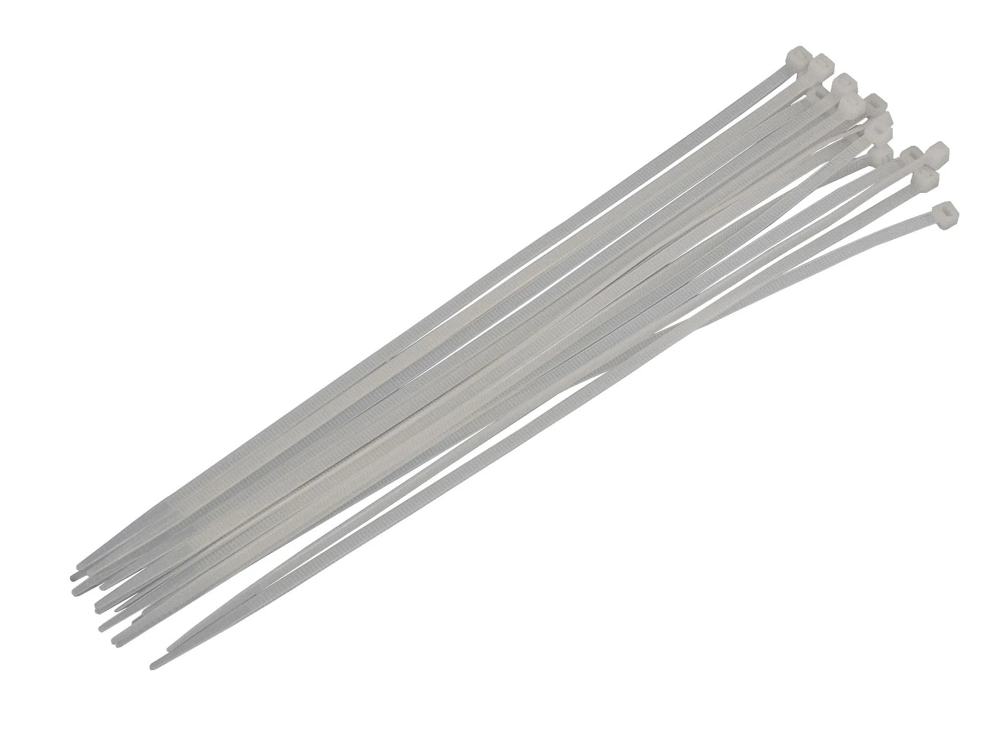 16Pc Cable Zip Ties - 4.8 X 300mm - White