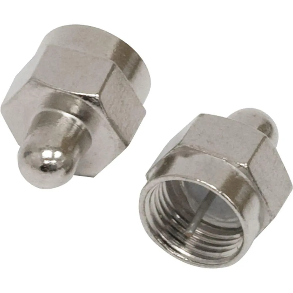 10x F Type Screw Male Terminator Plug Cap Coaxial Satellite End Connector Cover