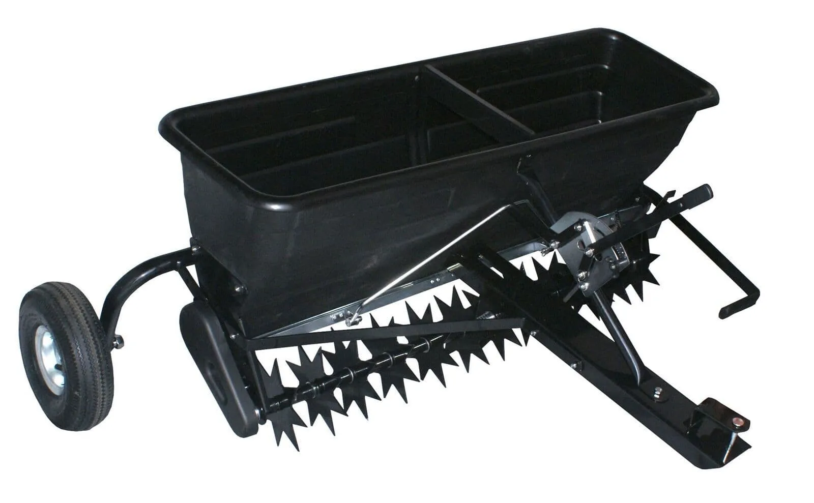 175Lb Multi Use Towed Along Spreader With Spikes For Grit Seed Fertiliser