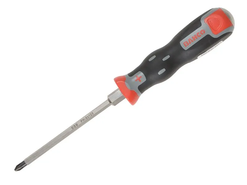 Bahco Tekno+ Phillips PH2 Screwdriver, Through Shank, 125mm