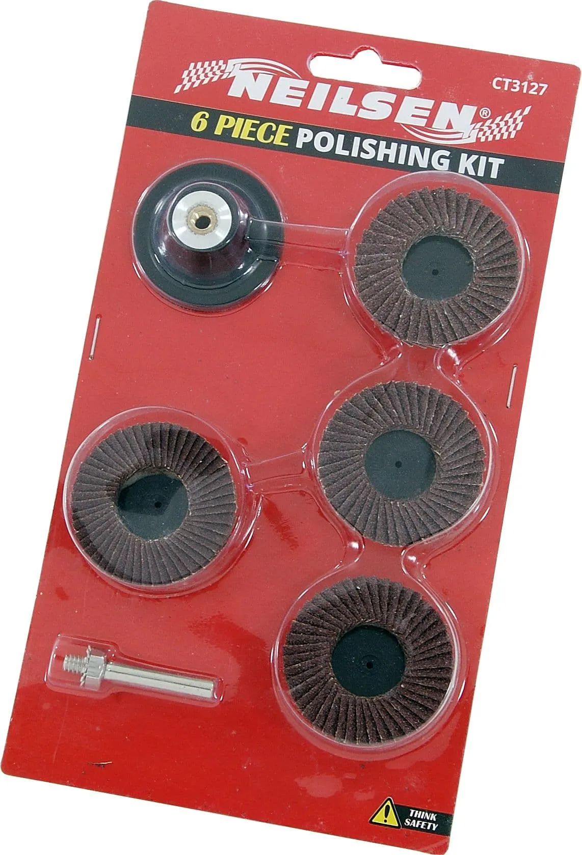 2" Flap Wheels Sanding Discs Polishing Kit 6Pc Car Body Repair 60 80 120 Grit