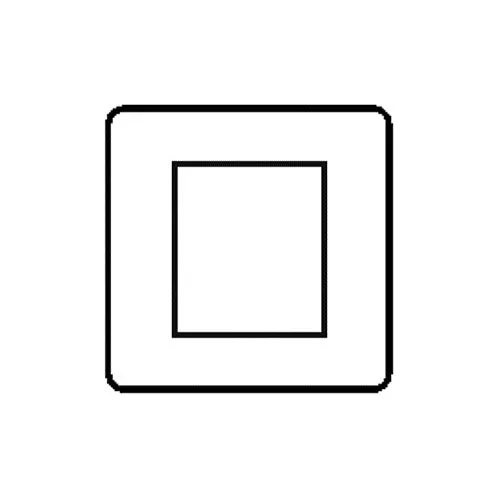 Elite Stepped Plate Range-Satin Nickel Dual Finish -2 Module Euro Plate