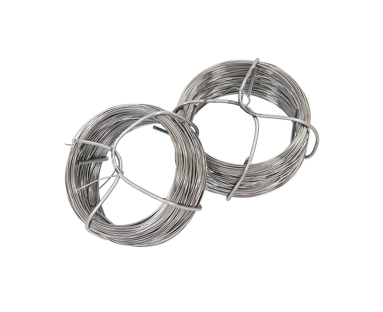2 X 40M Galvanised Garden Gardening Wire Heavy Duty Rust Proof Plant Tie