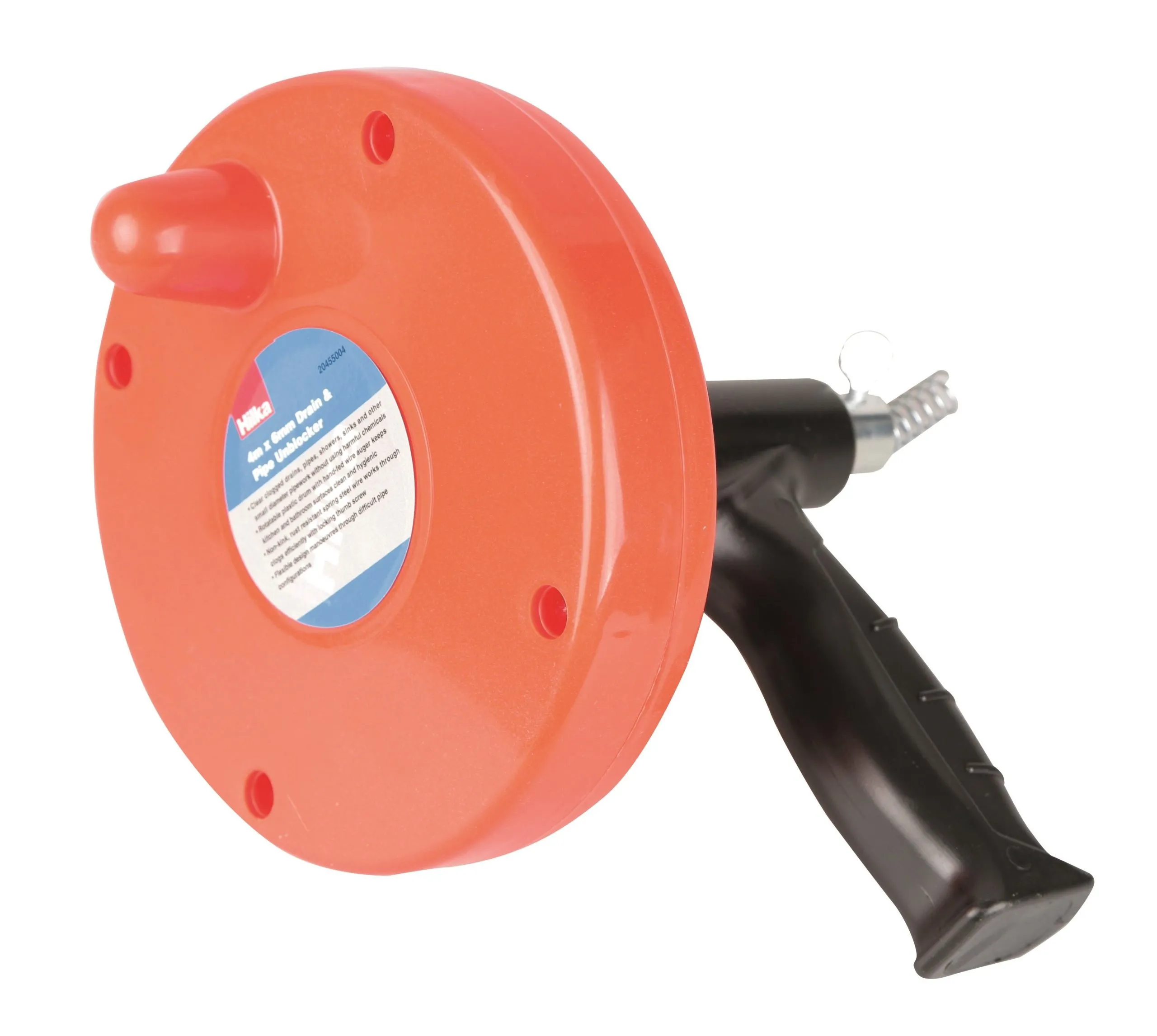 HILKA 4m x 6mm Drain & Pipe Unblocker