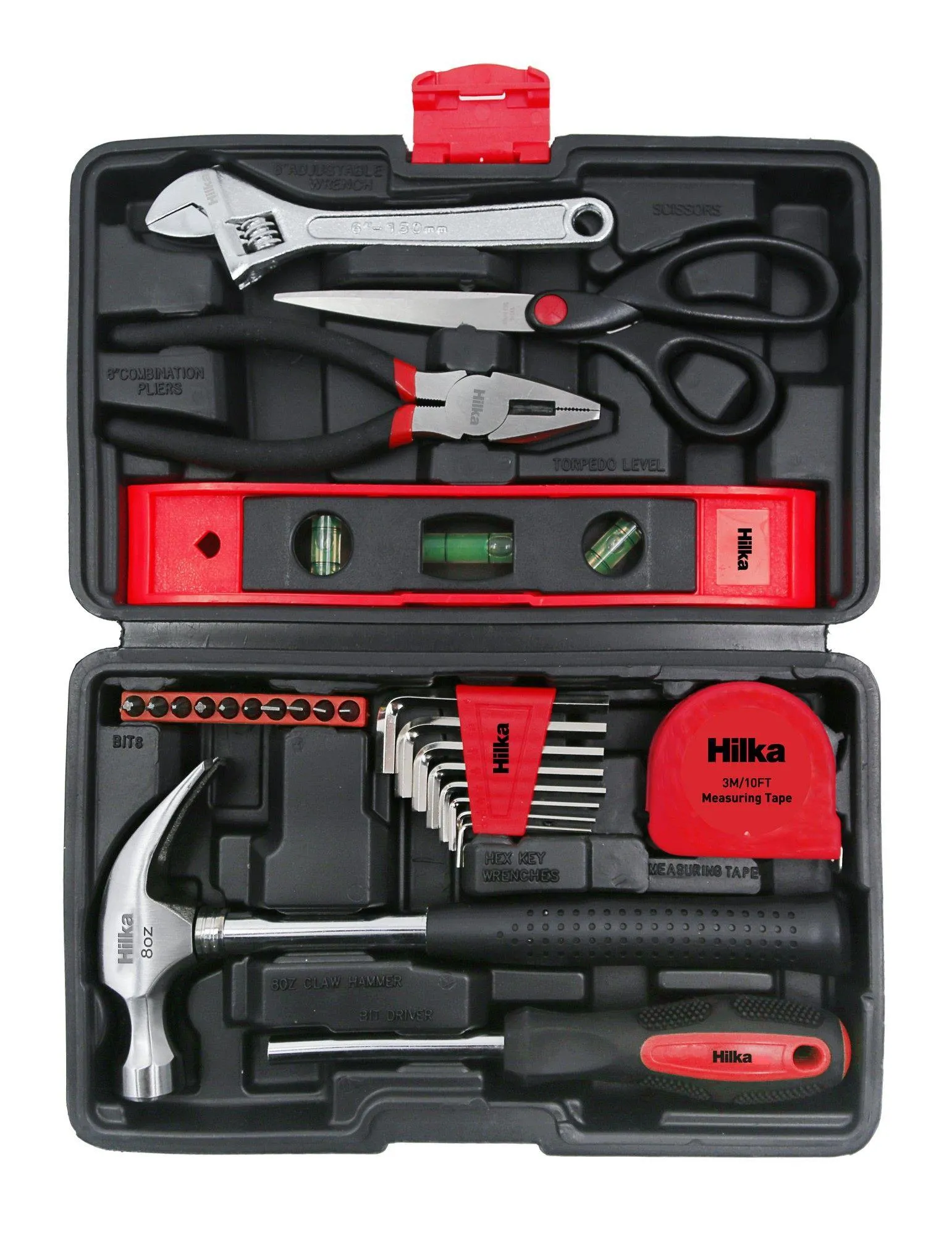 HILKA 25 pce Tool Kit inc Level & Scissors
