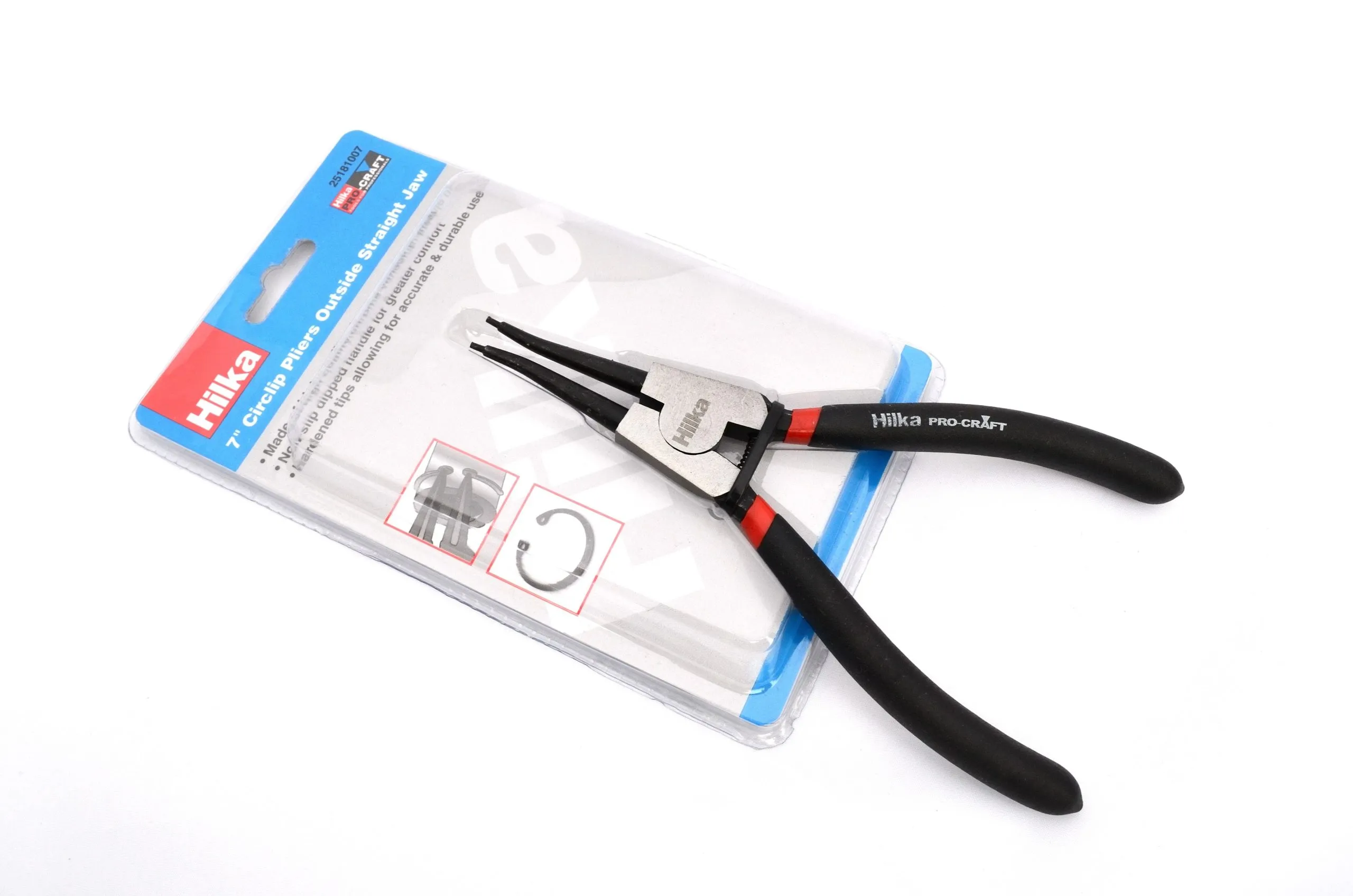 HILKA 7" Outside Straight Jaw Circlip Pliers