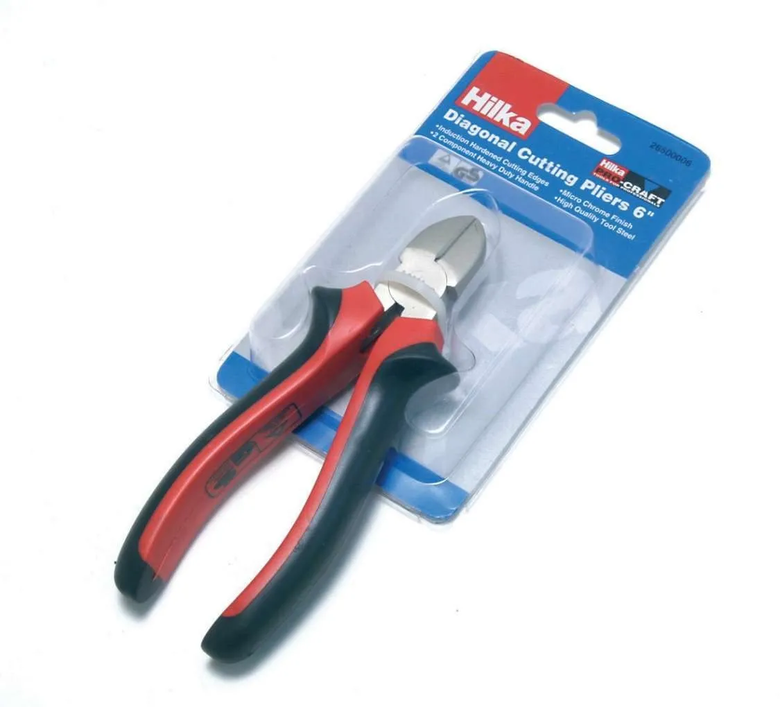 HILKA 6" (150mm) Heavy Duty Diag Cutters Pliers