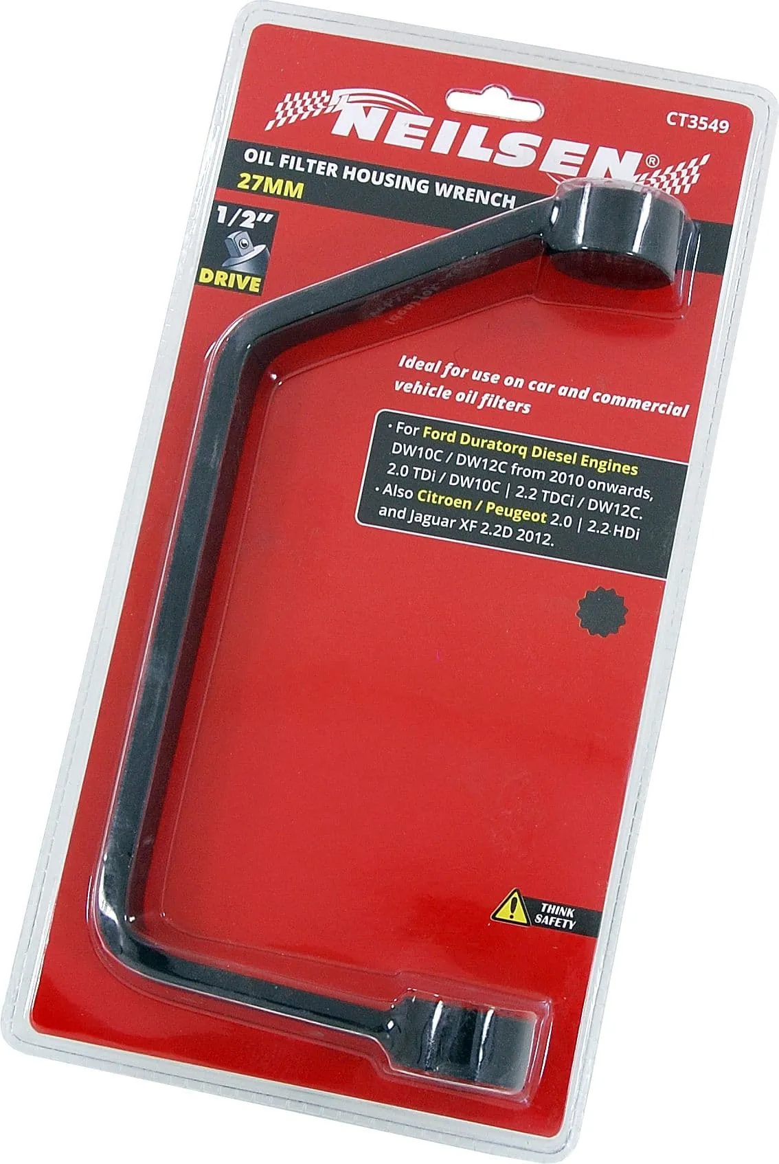 27mm Oil Filter Housing Wrench Removal Tool 1/2" Dr Ford Peugeot Citroen