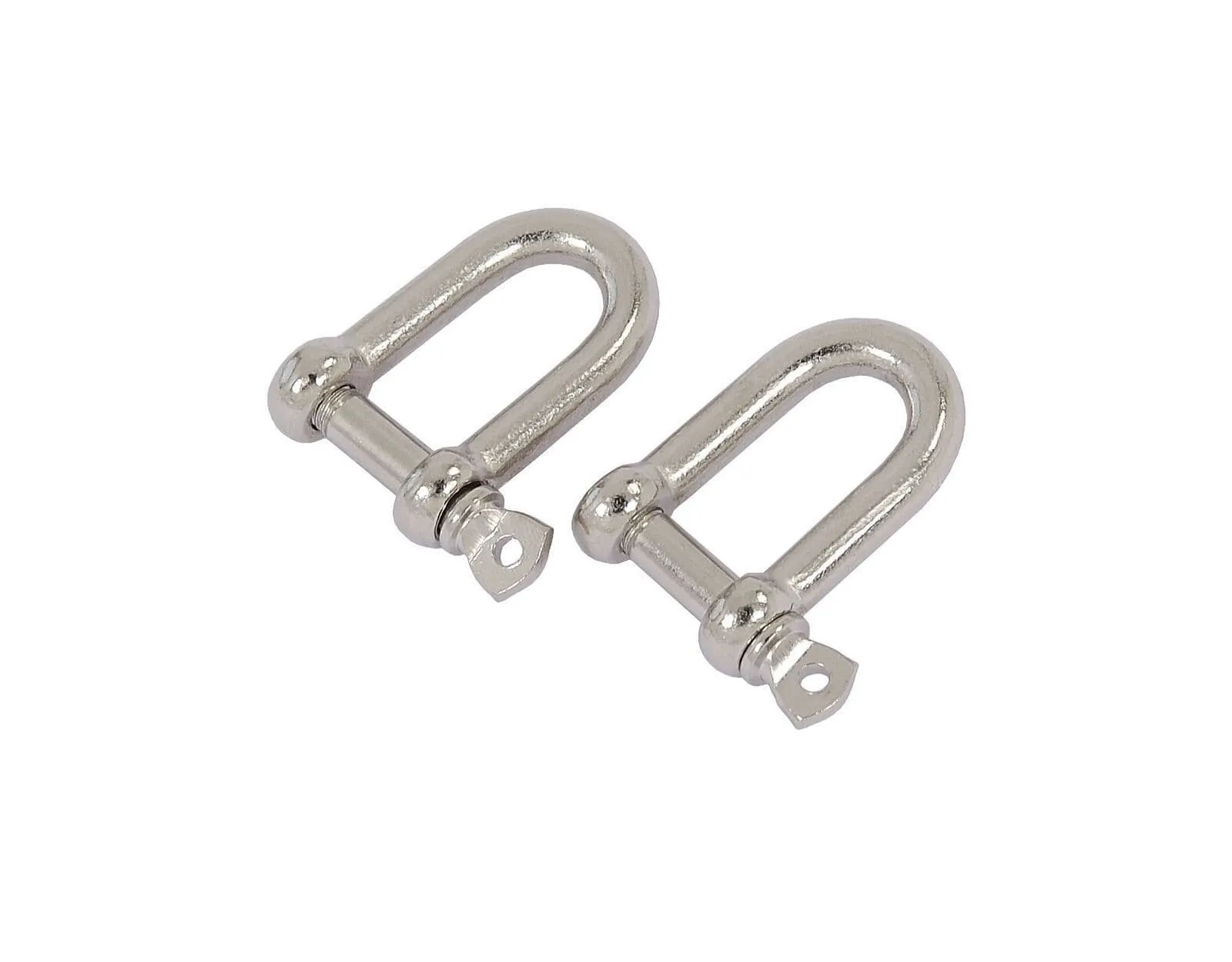 2Pc Dee Galvanised Steel D Shackle 6mm